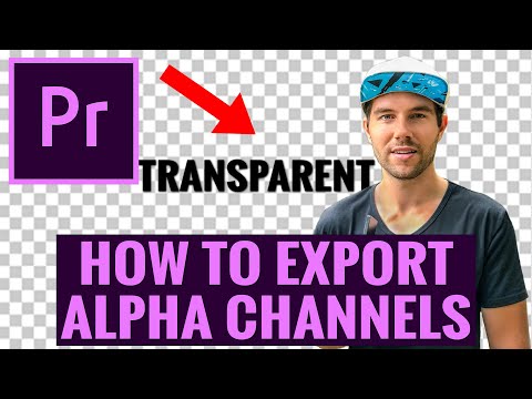 How To Export Transparent Backgrounds In Premiere Pro CC / Export Alpha Channels