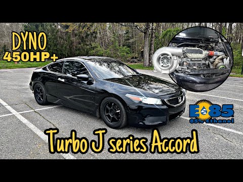 Turbo 8th Gen V6 Honda Accord hits the DYNO (PUMP E85 450hp+)