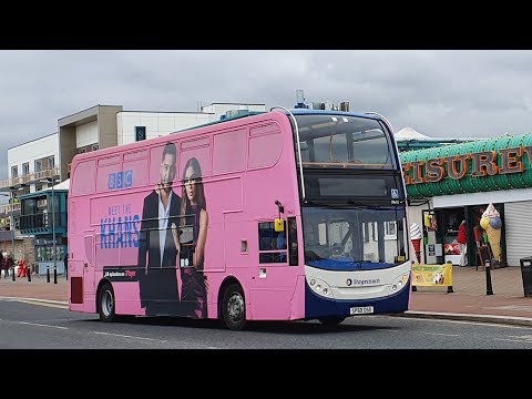 A184 THRASH: Route X34 | SP60DSO/19642 - Stagecoach North East: Dennis Trident 2/ADL Enviro 400
