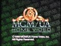MGM UA Home Video Opening Warning Screen And 1980s MGM UA Logo