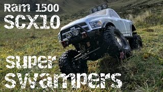 Axial SCX10 Ram 1500 with Pro-Line 1.9 Super Swamper XL's!