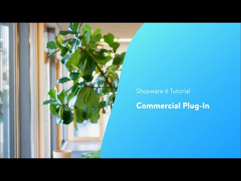 Commercial Plug-In (Shopware 6 Tutorial)