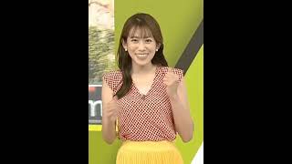 中川安奈アナ#ノースリーブ#弾む