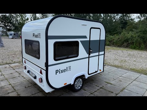 Pixel 260 Mini Caravan / 440 KG / Kleinster und Leichtester Wohnwagen / Mini Wohnwagen /