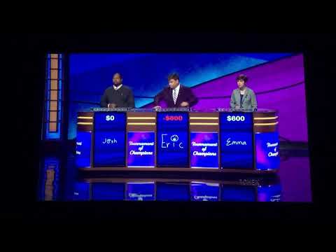 Jeopardy, TOC 2019 Day 4 - 1st Daily Double found TOO EARLY (11/7/19)