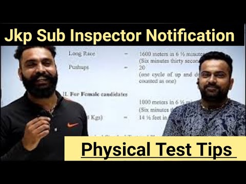 Jkp Sub Inspector Notification 2021|Physical Test | How To Qualify@Career Success|