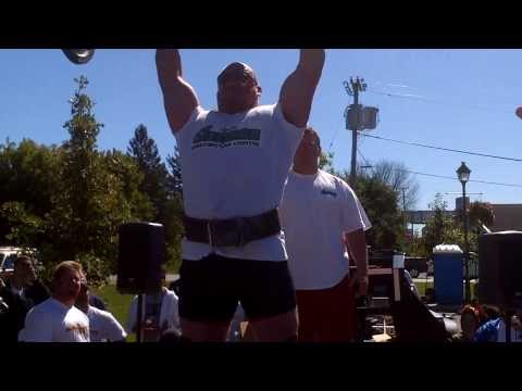 JF Caron 380lbs Log Press at Carleton Place Pro Strongman Show.