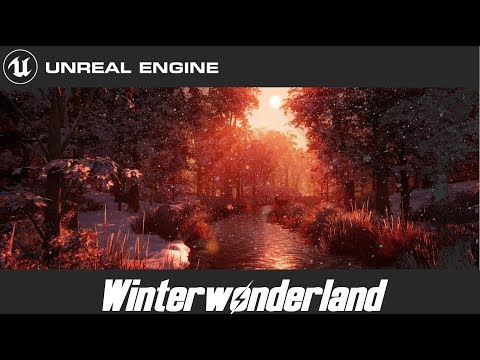 Realistic Winter Forest Scene / Unreal Engine 4 / No Speed Level Design / 4k