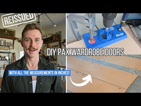 DIY IKEA PAX/FORSAND Doors (with all the measurements!) | REISSUED