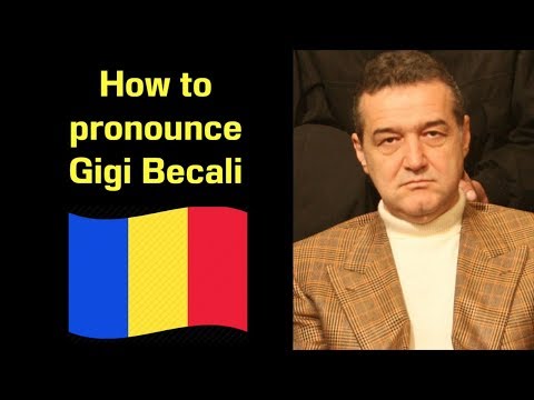 How to Pronounce Gigi Becali | Famous Romanians #13