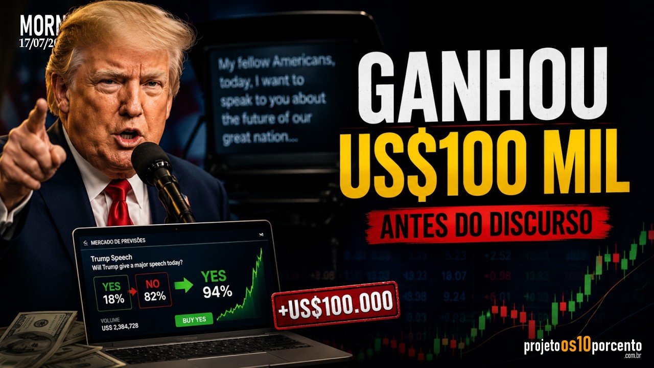 Morning Call | Como alguém lucrou US$ 100 mil antes do discurso de Trump?