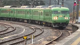 117系柘植駅入線