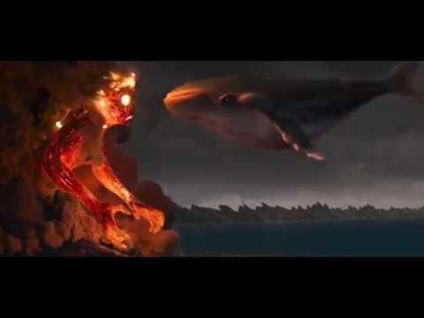 Moana - Maui Turining into Whale