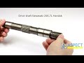 Відео огляд Вал гідронасоса Kawasaki 256,7L Handok