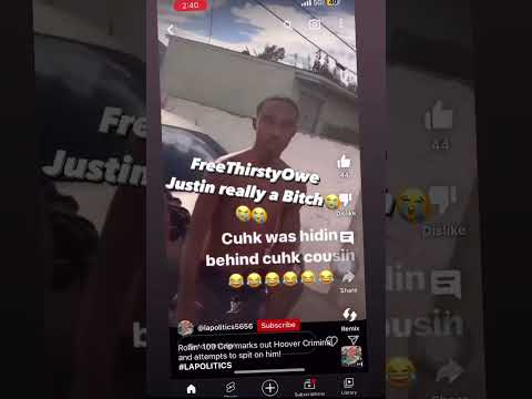 ThirstyOwe3k catch YNG DF From Hoova & spit on him