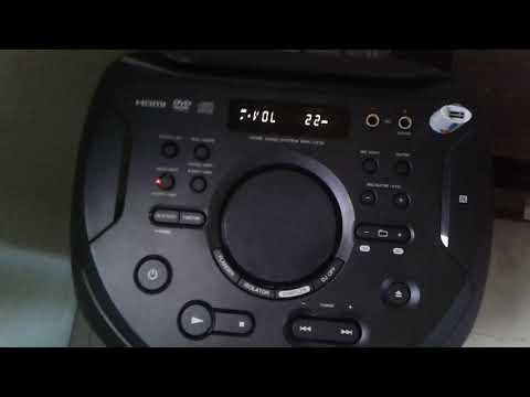 How to reset Sony MHC-V21D stereo