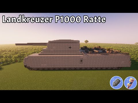 Landkreuzer P-1000 Ratte in Minecraft! | Create & Create Big Cannons