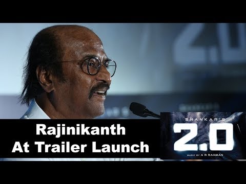 Rajinikanth Speech at 2.0 Movie Trailer Launch Event