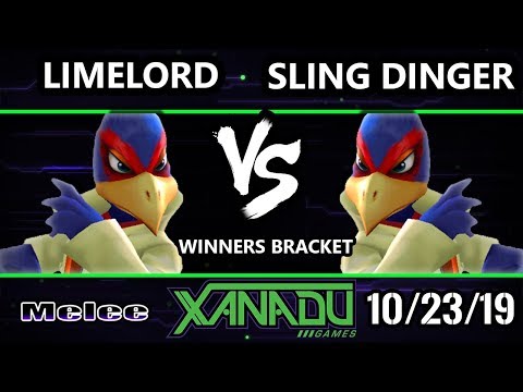S@X 325 SSBM - LimeLord (Falco) Vs. Sling Dinger (Falco) Smash Melee Winners Round 2