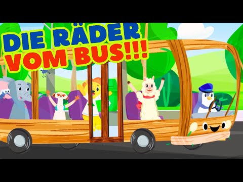 🎶 Die Räder vom Bus 🚍 Kinderlieder zum Mitsingen und Bewegen 🎤 Klassische Kinderlieder auf deutsch
