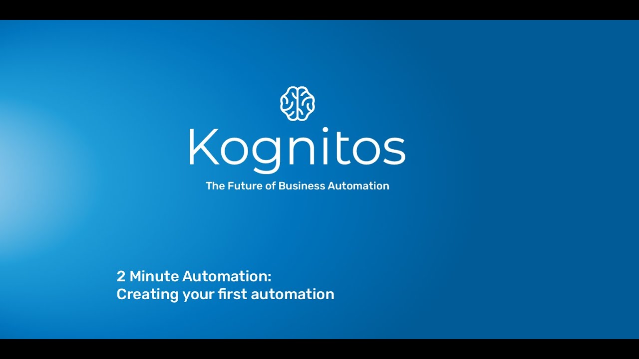 Kognitos in 2min: Creating your first automation