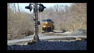 preview picture of video 'CSX 5466 & 135 alone in Ijamsville'