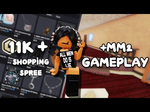 11K+ Robux Shopping Spree + MM2 Gameplay! ROBLOX