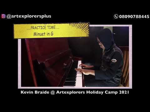 Minuet in G - PRACTICE TIME @ Art Explorers Holiday Camp 2022