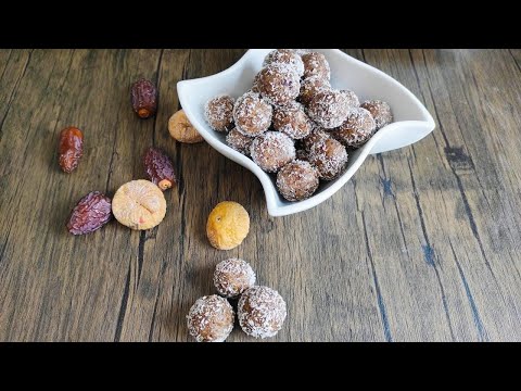 Dattel Bällchen, der leckere gesunde Snack, Energy Balls, Stillkugeln, Ramadan Rezepte