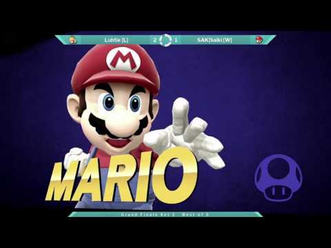 SOS35 Grand Finals - Luhtie (Zero Suit Samus) vs SAK|Saiki (Mario/Sheik)