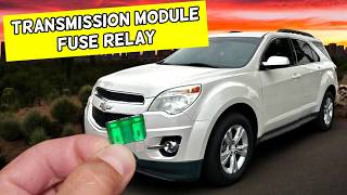 CHEVROLET EQUINOX TCU TCM Transmission Control Module Fuse Relay Location Replacement 2010 2011 2012