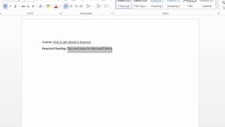 How to Underline a Title on Microsoft Word : Using Microsoft Word
