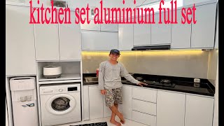 Download lagu Cara membuat kitchen set aluminium full acp lengkap dengan tower dispenser mp3