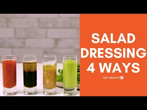 DIY Light & Healthy Homemade Salad Dressings (4 Ways!)
