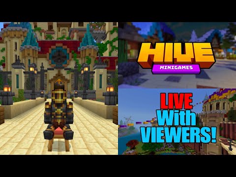 EPIC Minecraft Hive LIVE with VIEWERS - INSANE GG Winners!