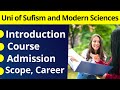 Sufism Sindh Introduction | Sufism Sindh Course, Admission, Fee | Uni of Sufism and Modern Sciences