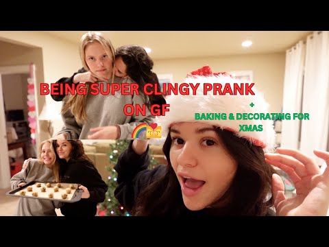 BEING SUPER CLINGY PRANK ON GF !!+Baking/decorating! VLOG-MAS DAY 6