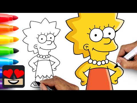 How To Draw Lisa Simpson | The Simpsons
