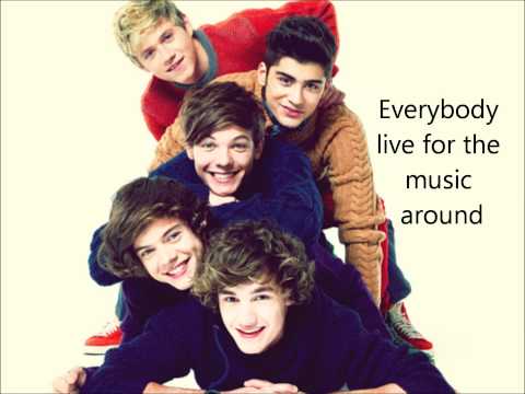 One Direction -Kids In America- Lyrics On Screen