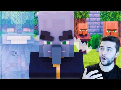 REACTING TO SAD VILLAGER Vs PILLAGER 1 How Pillagers Are Born Minecraft Animation