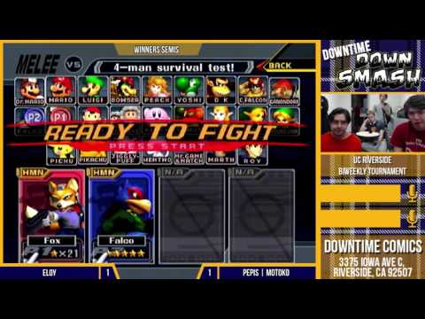 Downtime Downsplash - Singles Winners Semis: Eloy (Fox) vs. Motoko (Falco)