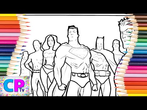 Superheroes Super Speed Coloring Pages,How to Color Justice League,Coloring Pages Tv