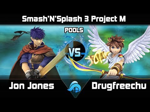 Smash n Splash 3 Project M Singles Pools - Jon Jones (Ike) vs. Drugfreechu (Pit/Samus)