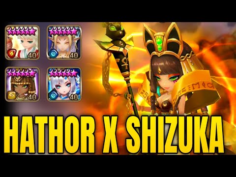 He shocks his Enemies with Hathor & Shizuka! - Summoners War