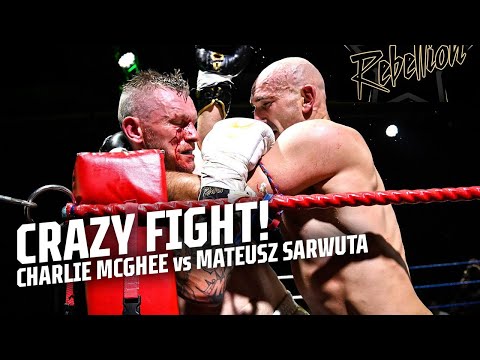 CRAZY MUAY THAI FIGHT! 🔪 Mateusz Sarwuta vs Charlie McGhee | Rebellion | Full Fight | Fight Record