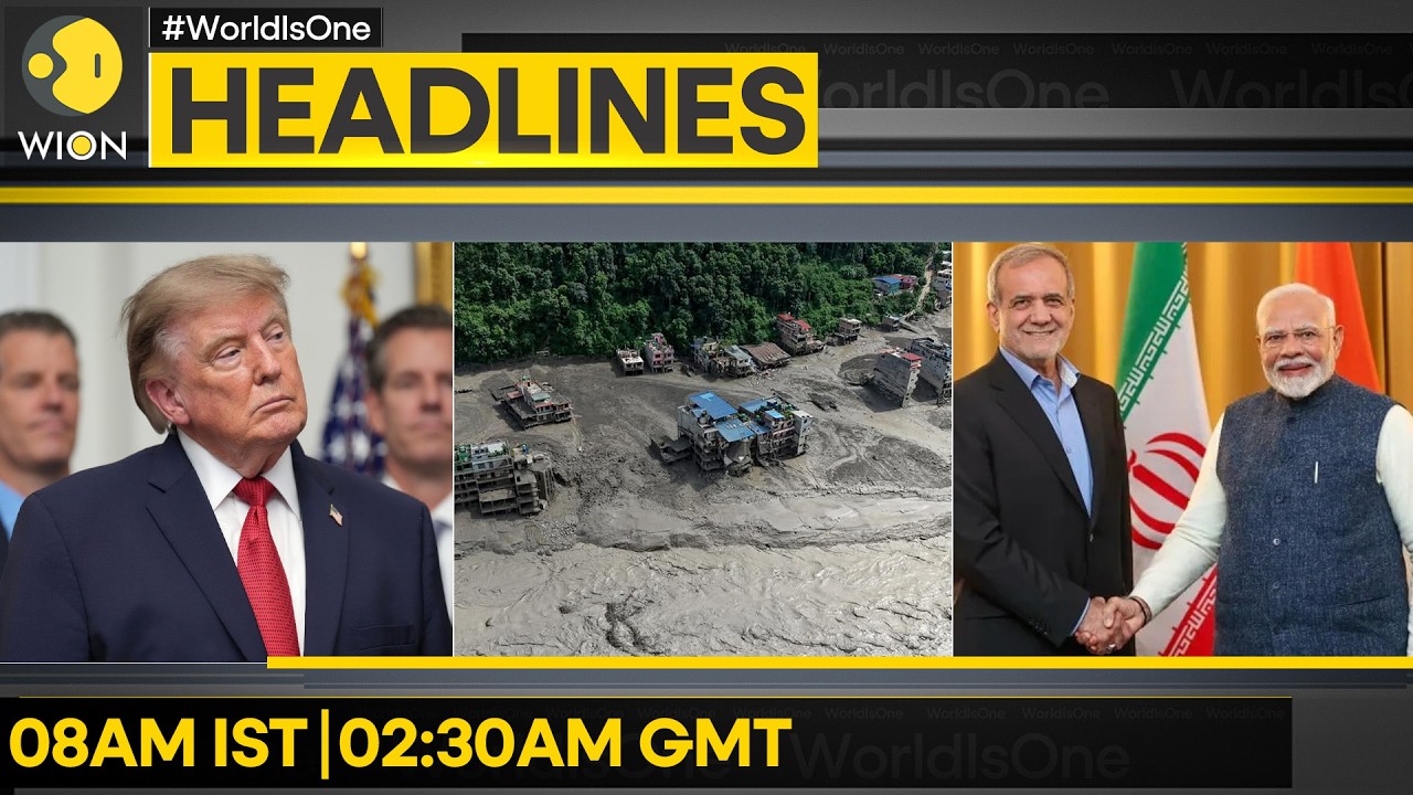 Modi To Meet Pezeshkian In Bishkek | Drones Detect New Landslide On Aug 29 | WION Headlines