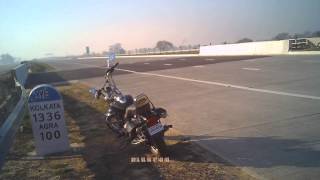 Agra 100 Milestone: Bike Ride Taj Yamuna Expressway India's Longest Stretch Yr 2013 #askdushyant