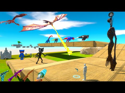 SIREN HEAD and FPS AVATAR vs DINOSAURS RESCUE MISSION in JURASSIC PARK - ARBS