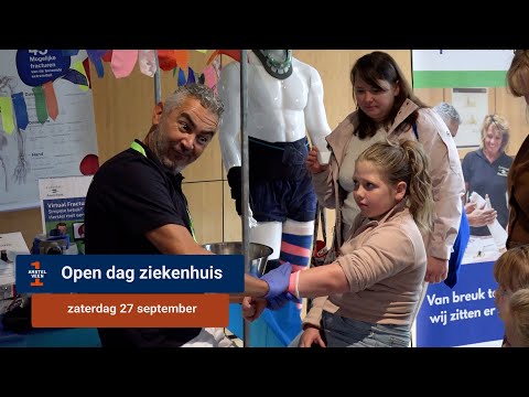 Binnenkijken bij ziekenhuis Amstelland: massale belangstelling en kinderen in het gips