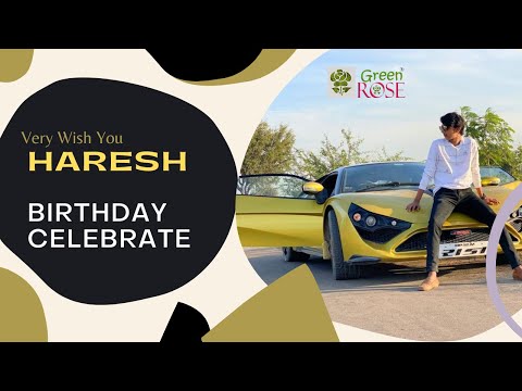 Haresh Ke Birthday Pe 34 Lakh Ki Car Gift | Special Birthday Celebrate With Green Rose Cake